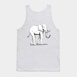 Elephant With Human Feet Tank Top